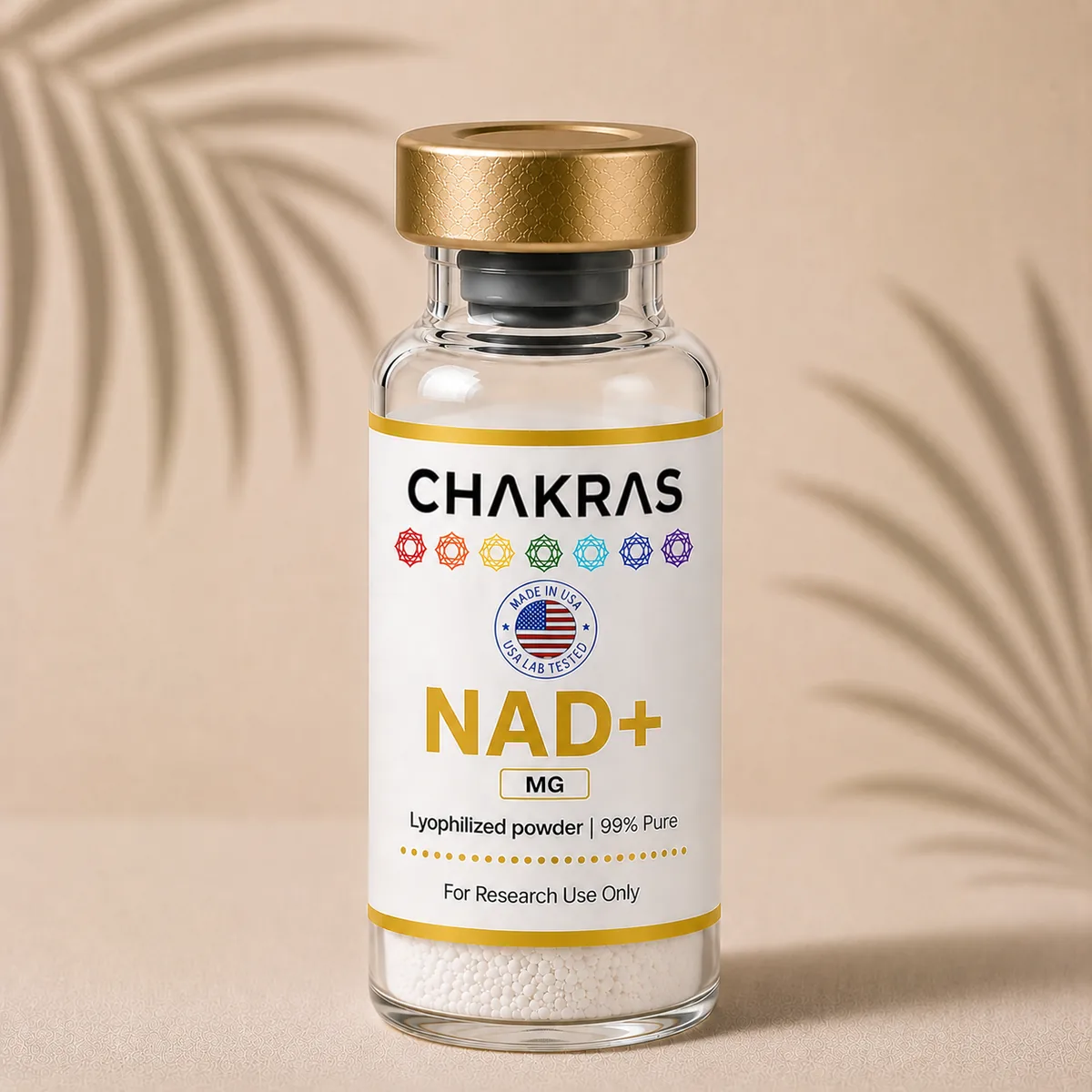 NAD+ research peptide vial