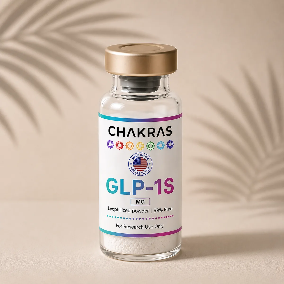 GLP-1 S research peptide vial