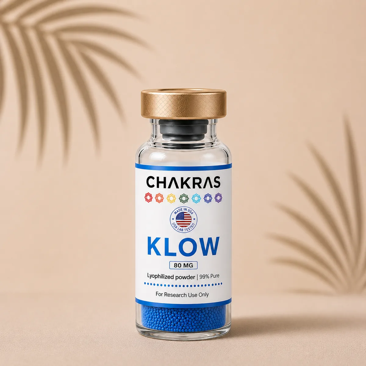 KLOW research peptide vial