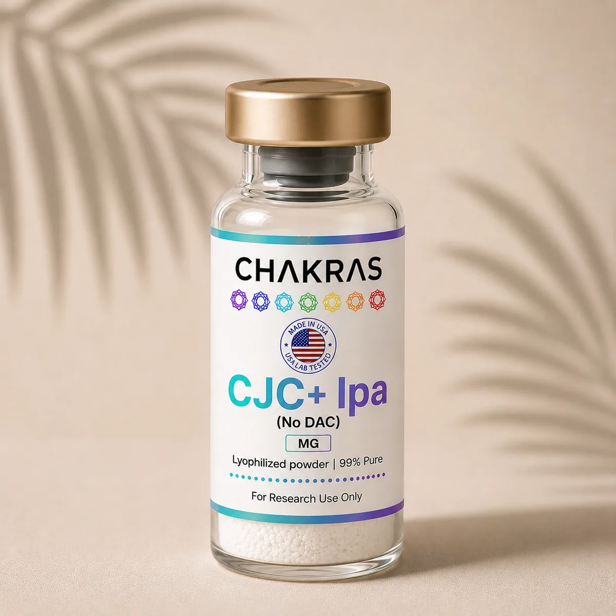 CJC+ Ipa (No DAC) research peptide vial