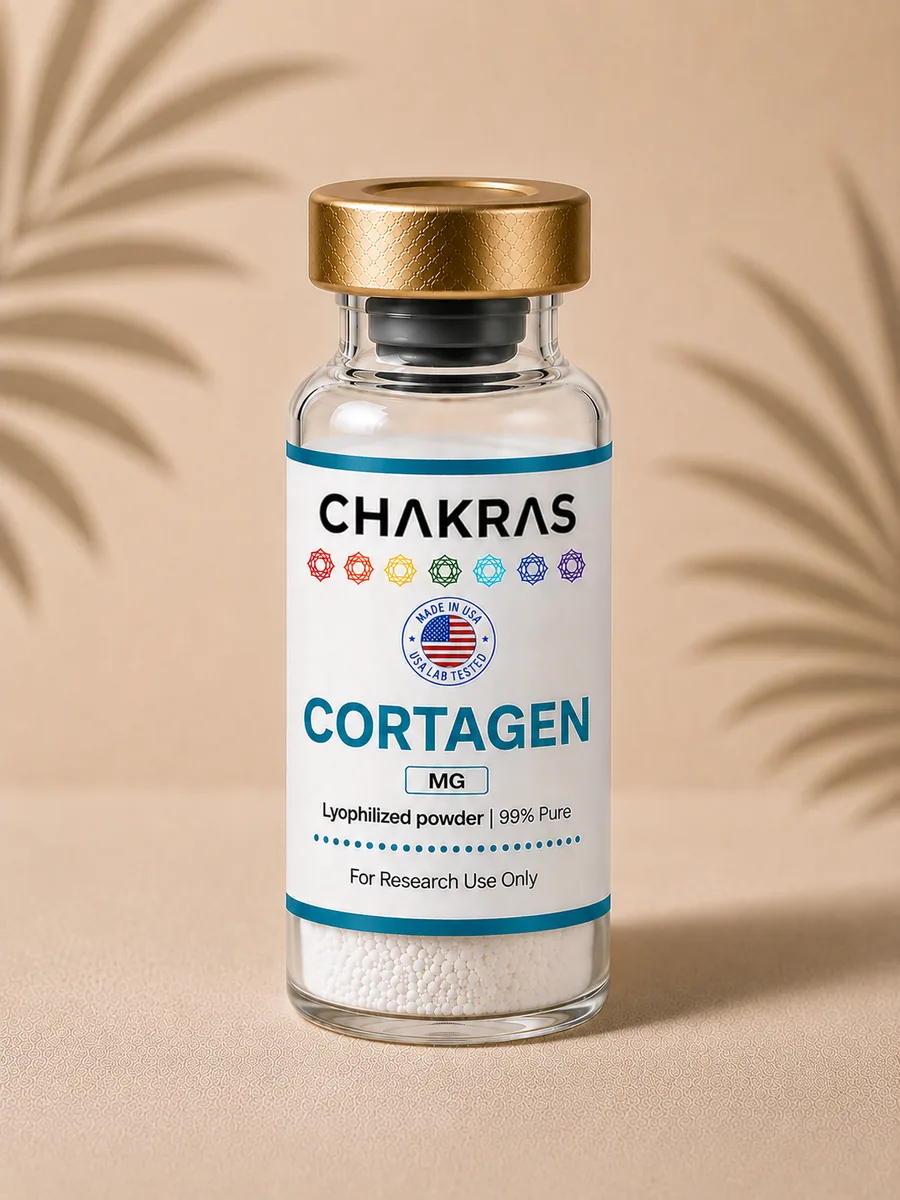 Cortagen research peptide vial